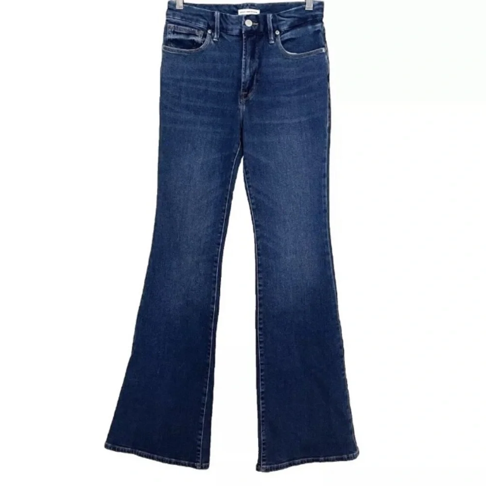 Good American Good Legs Flare Split Pocket Jeans Size 12/31 Elevated Basic Flare - Picture 4 of 15